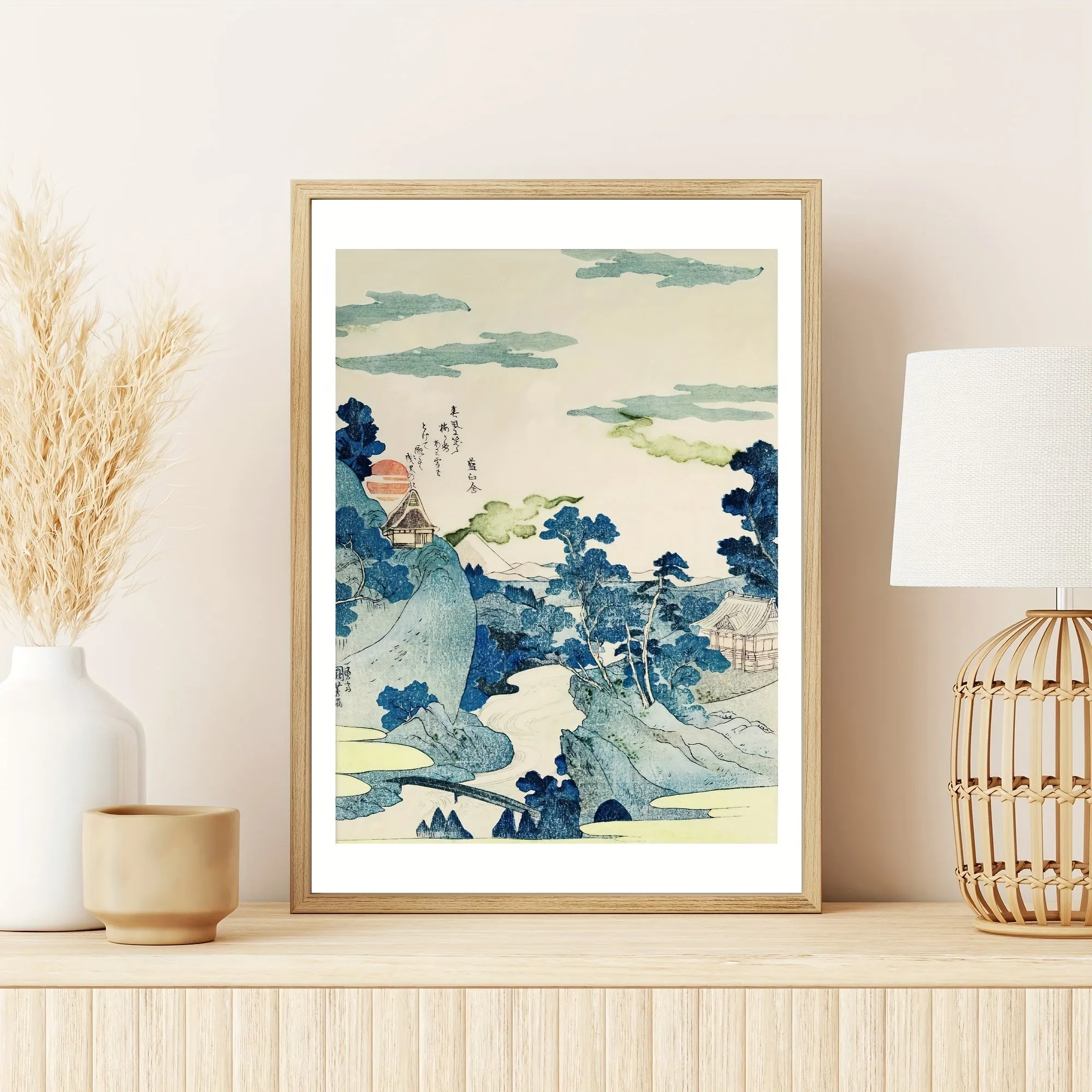 3pcs Japanese Woodblock Canvas Art: The Great Wave Collection - Posters for Home and Office Decoration