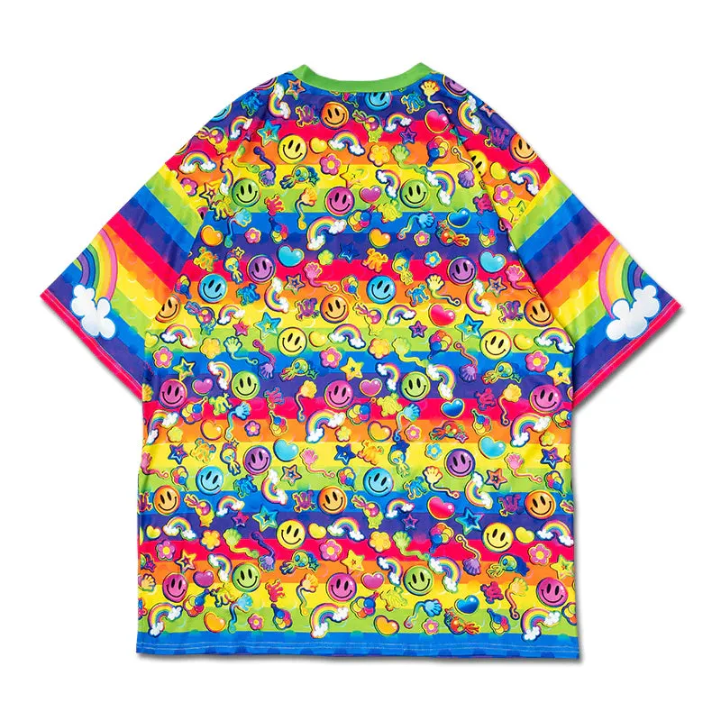 ACDC RAG x Fairy Space rainbow big t-shirt