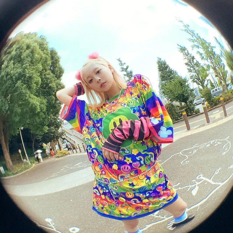 ACDC RAG x Fairy Space rainbow big t-shirt