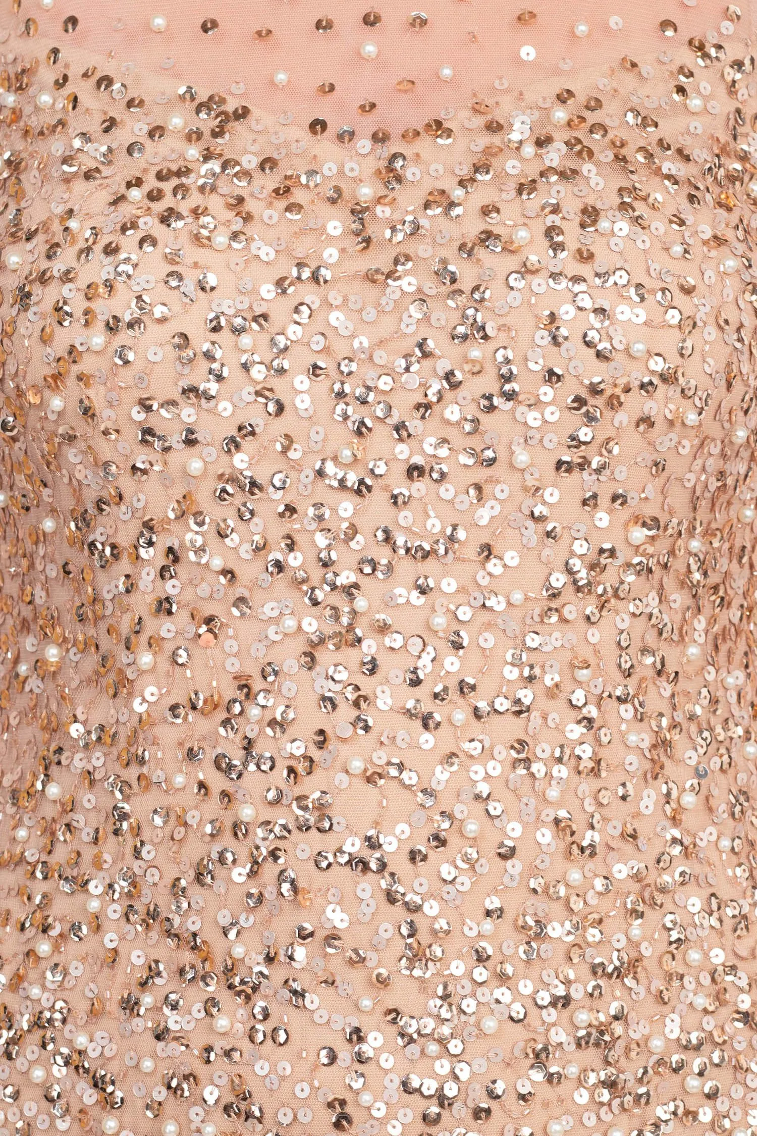 Adrianna Papell Illusion Crew Neck Sleeveless Beaded Sequined Bodycon Zipper Back Godet Mesh Dress