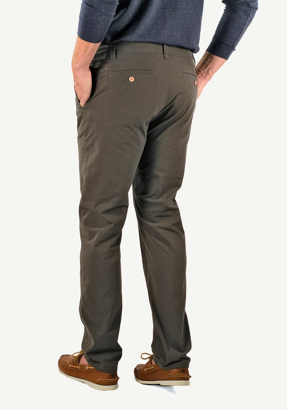 Airotec® Regular Fit Cotton/Nylon Canvas Chino