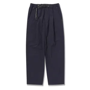 And Wander Nylon Chino Tuck Tapered Pants Navy