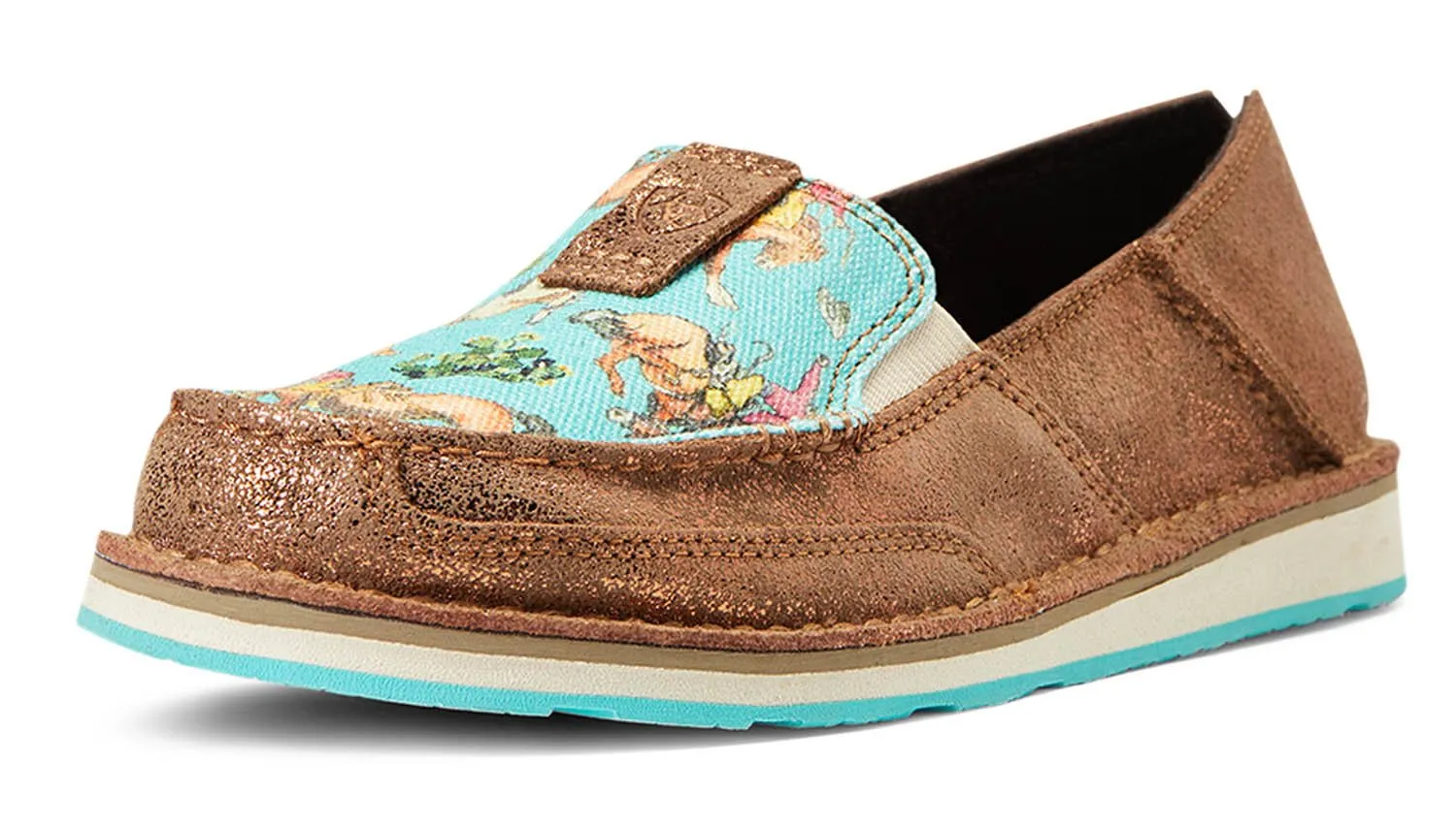 Ariat Women's Cruiser, Copper Metallic/Bucking Turquoise