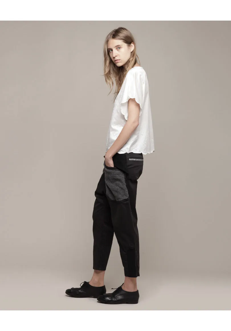 Autumn Patchwork Cropped Pants