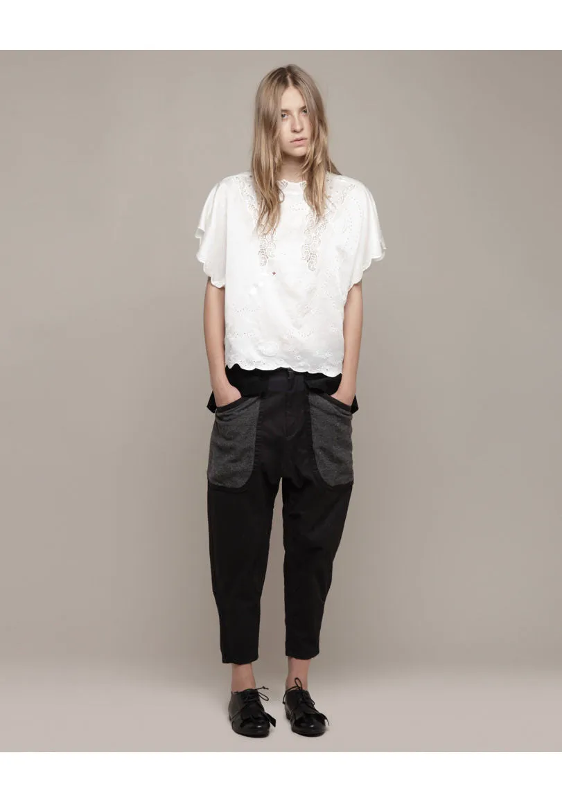 Autumn Patchwork Cropped Pants