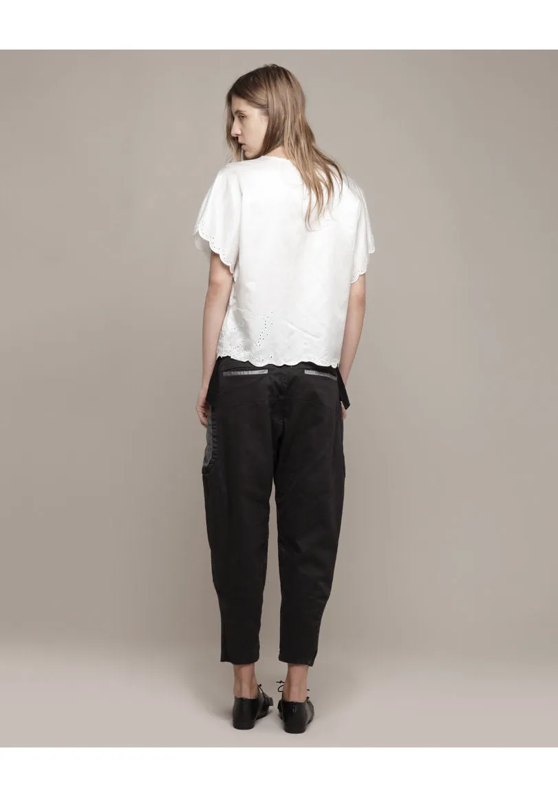 Autumn Patchwork Cropped Pants