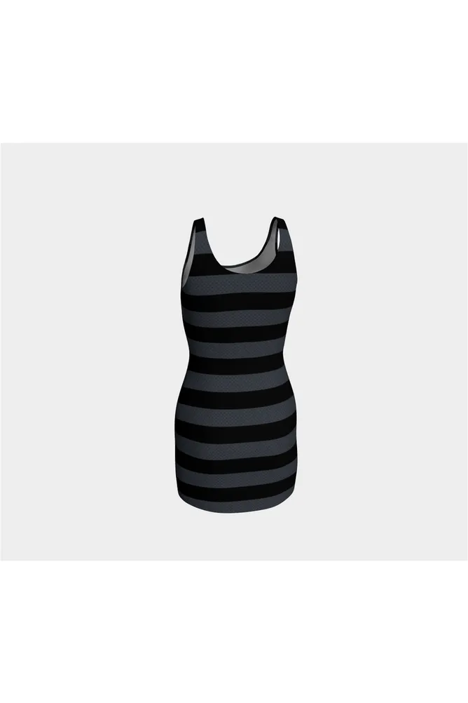 Aya Adinkra Striped Bodycon Dress