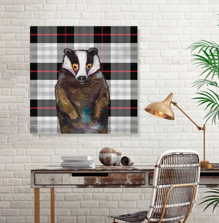 Badger Canvas Wall Art