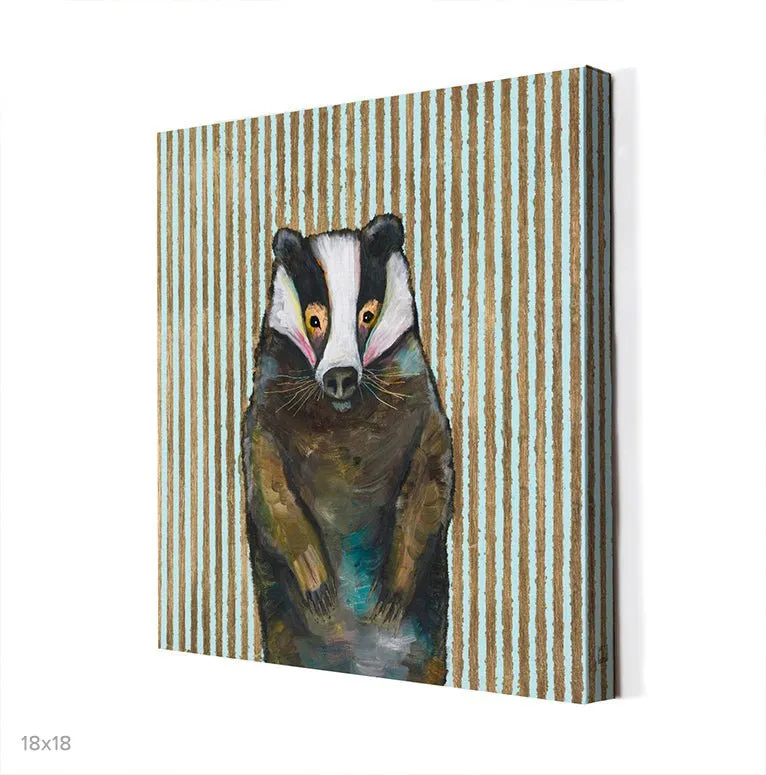 Badger Canvas Wall Art