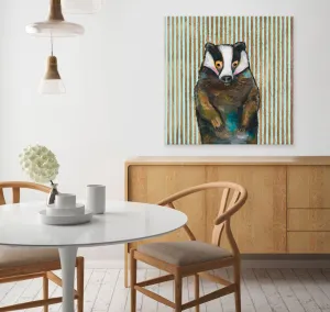 Badger Canvas Wall Art