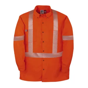 Big Bill® Hi-Vis Flame Resistant (FR) Bright Orange Button-Down Shirt - ATPV 8.9 - 148BDTS7