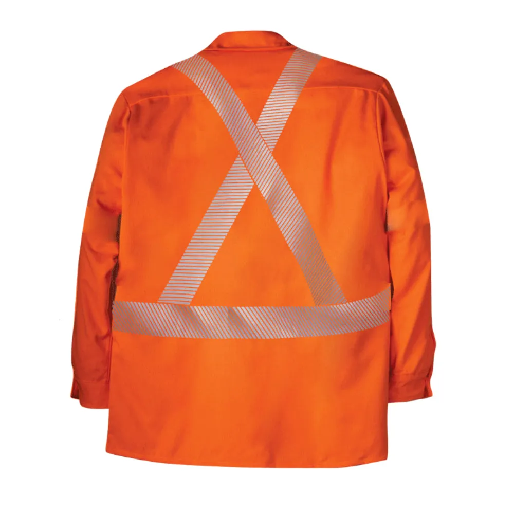 Big Bill® Hi-Vis Flame Resistant (FR) Bright Orange Button-Down Shirt - ATPV 8.9 - 148BDTS7