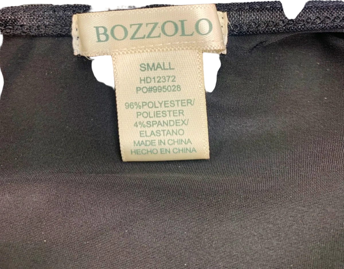 Bozzolo Black One-Shoulder Bodycon Dress Small