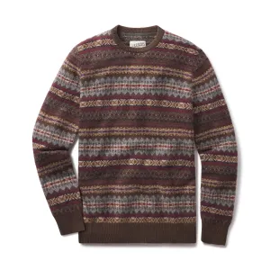 Burns Wool Fair Isle - Loden Multi Color