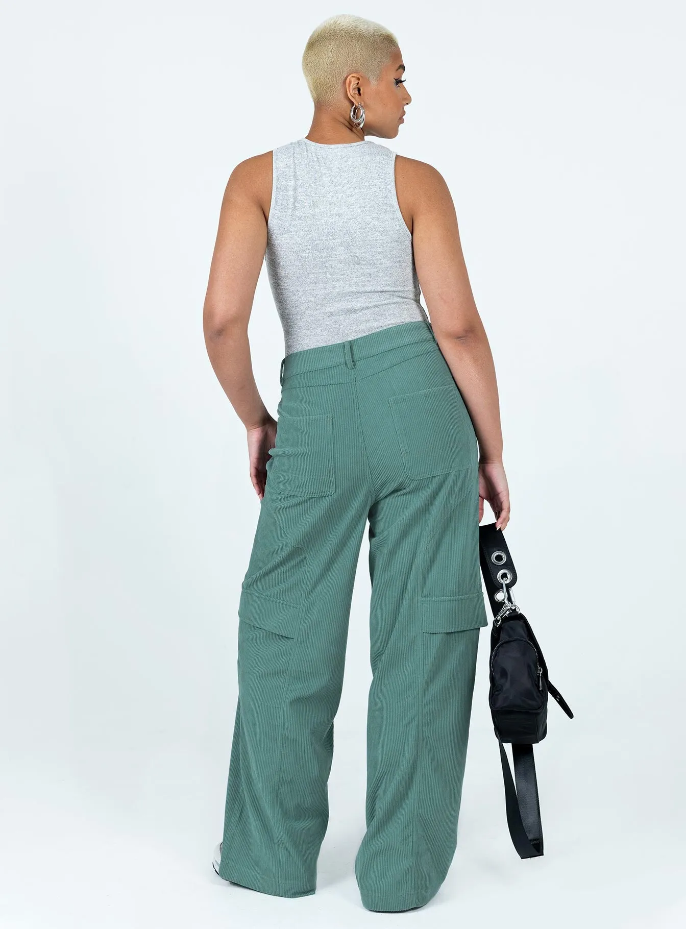 City Loop Cord Pant Green