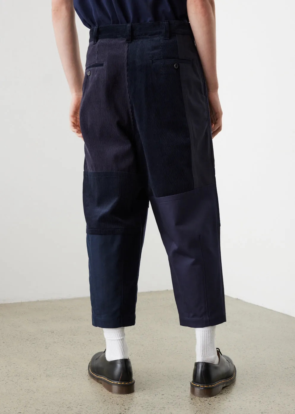 Cord Panel Trousers