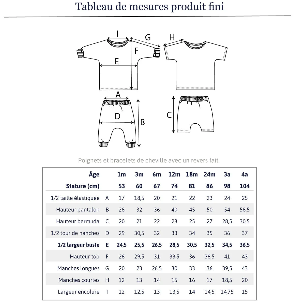 CORDOBA Jogging or pyjama set - Baby Boy & Girl 1M/4Y- PDF Sewing Pattern