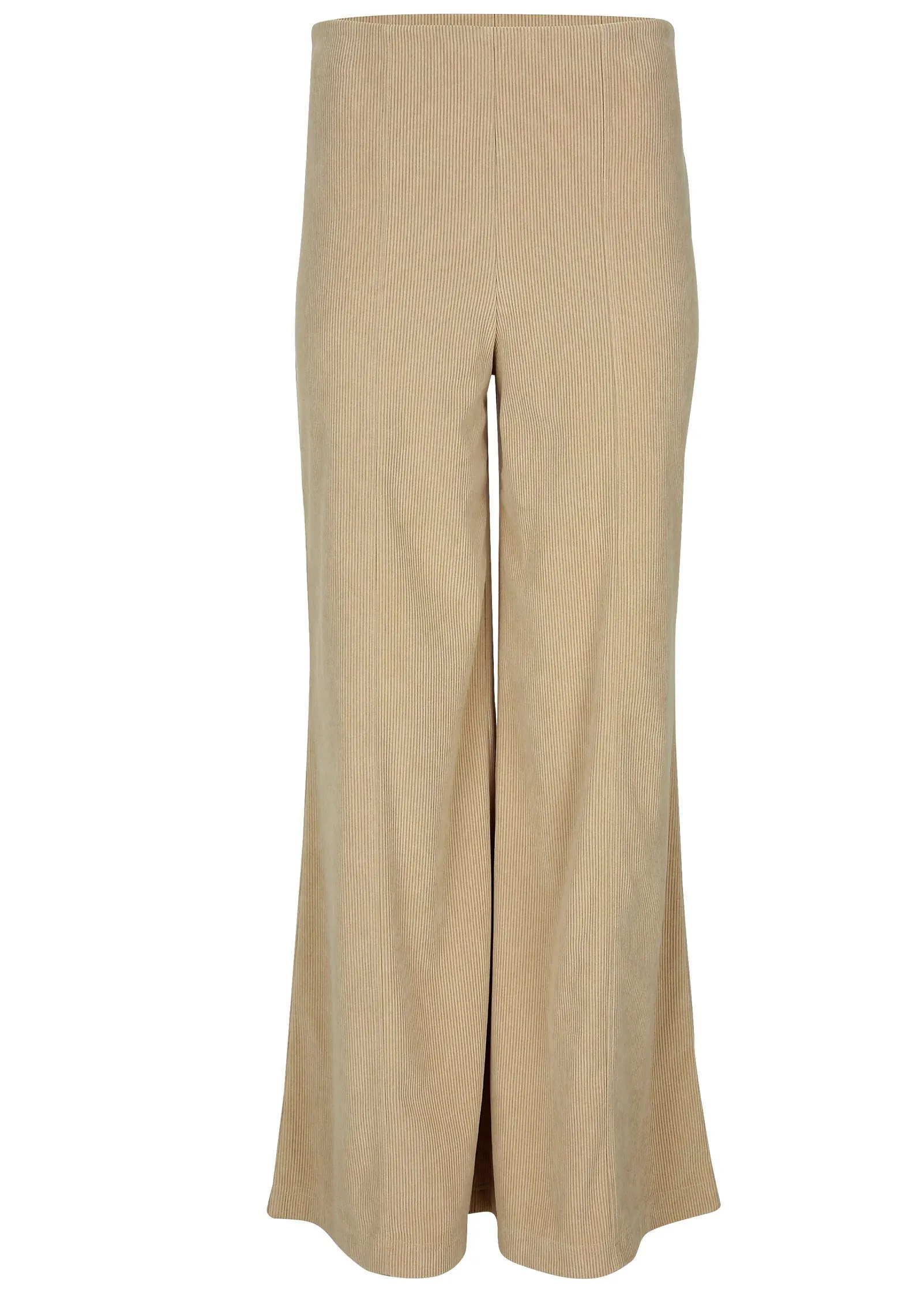 Corduroy Wide Leg Pants - Oxford Tan