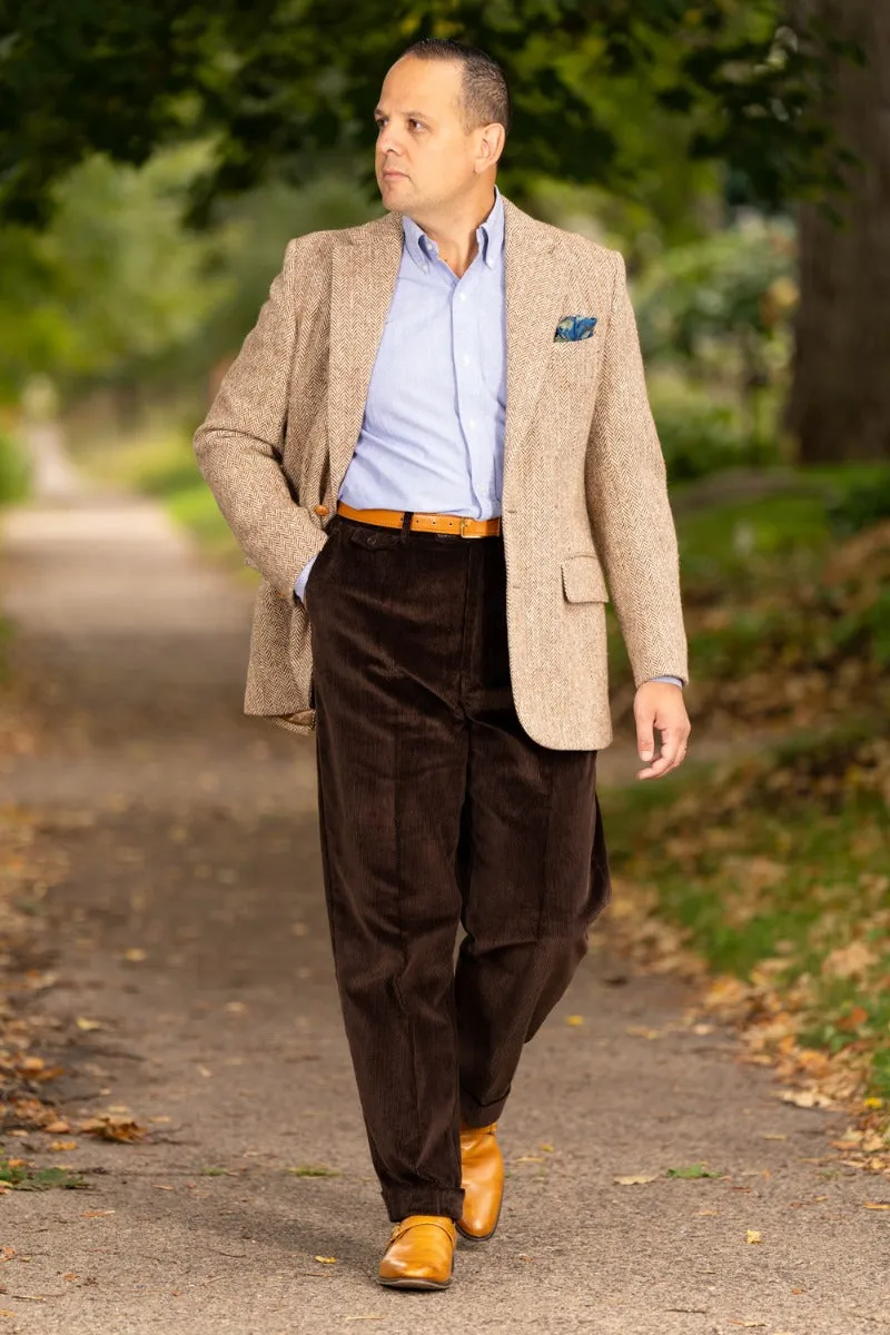 Dark Brown Stancliffe Corduroy Trousers