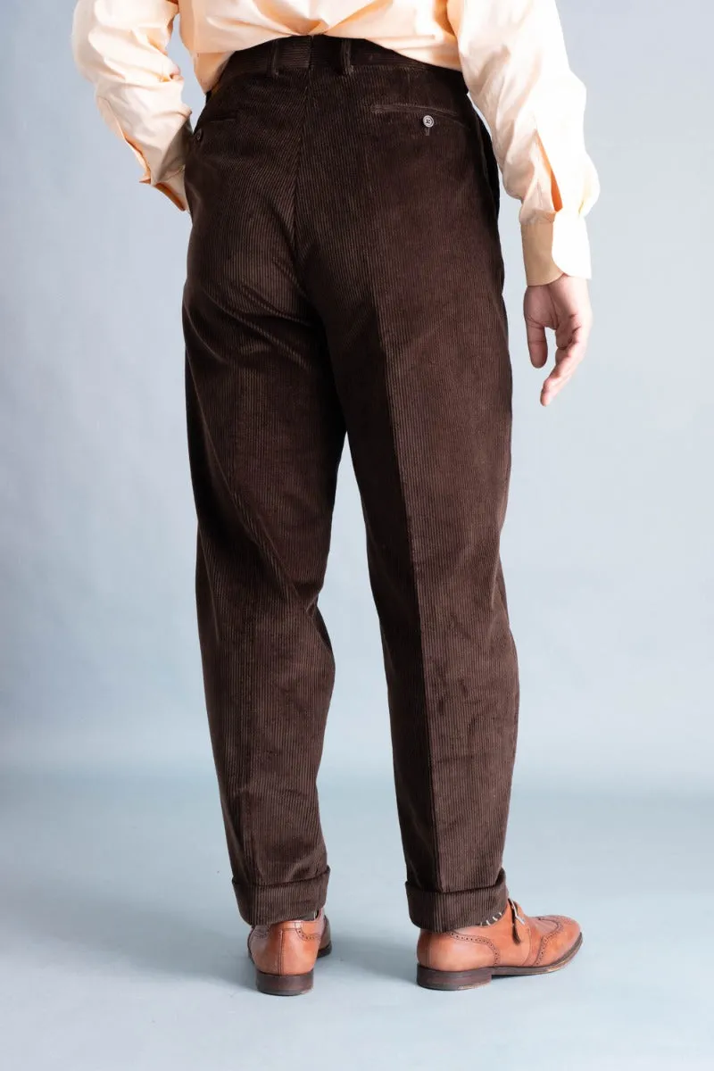 Dark Brown Stancliffe Corduroy Trousers