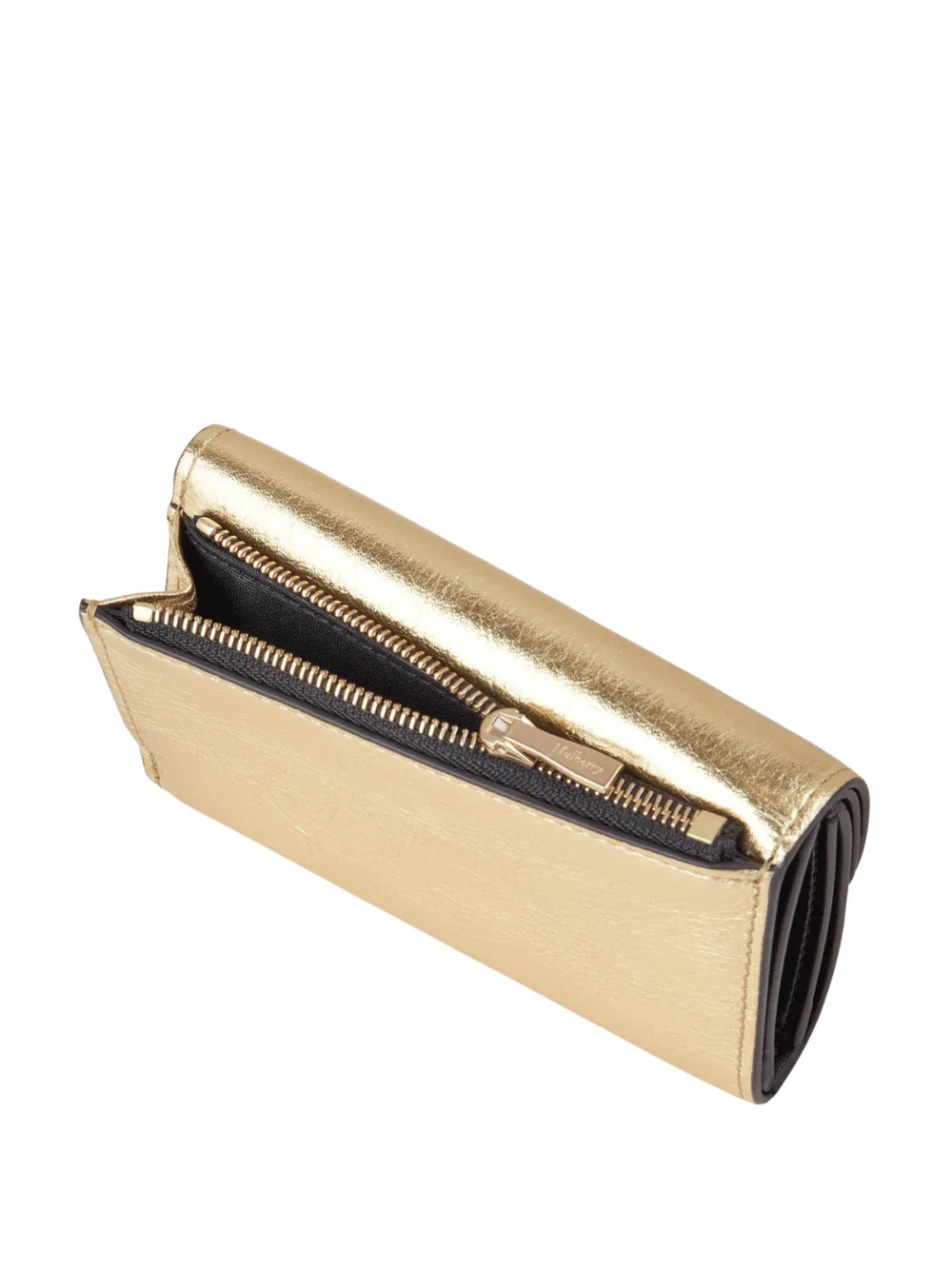 Darley Folded Multi-Card Wallet Soft Gold Washed Metallic Buffalo