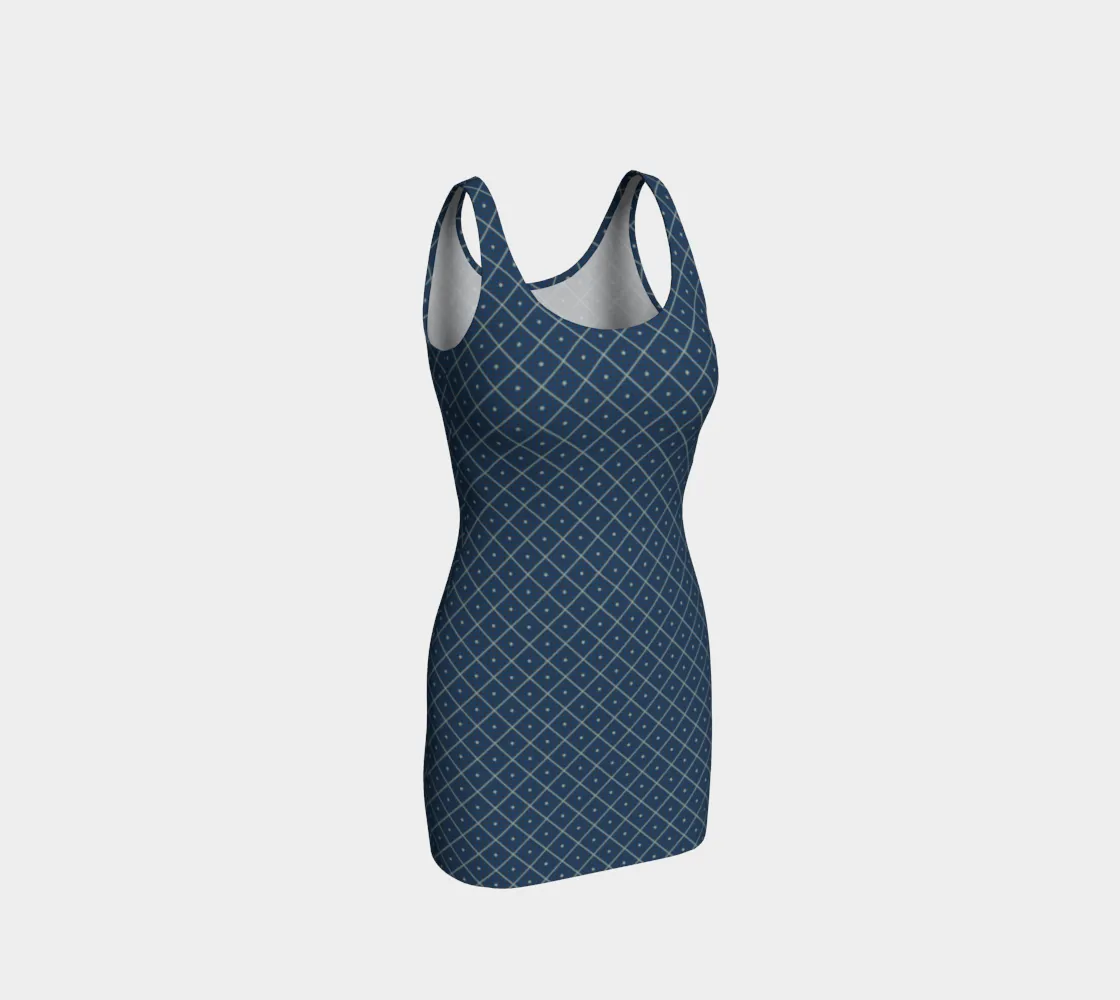 Diamond and Dot Bodycon Dress