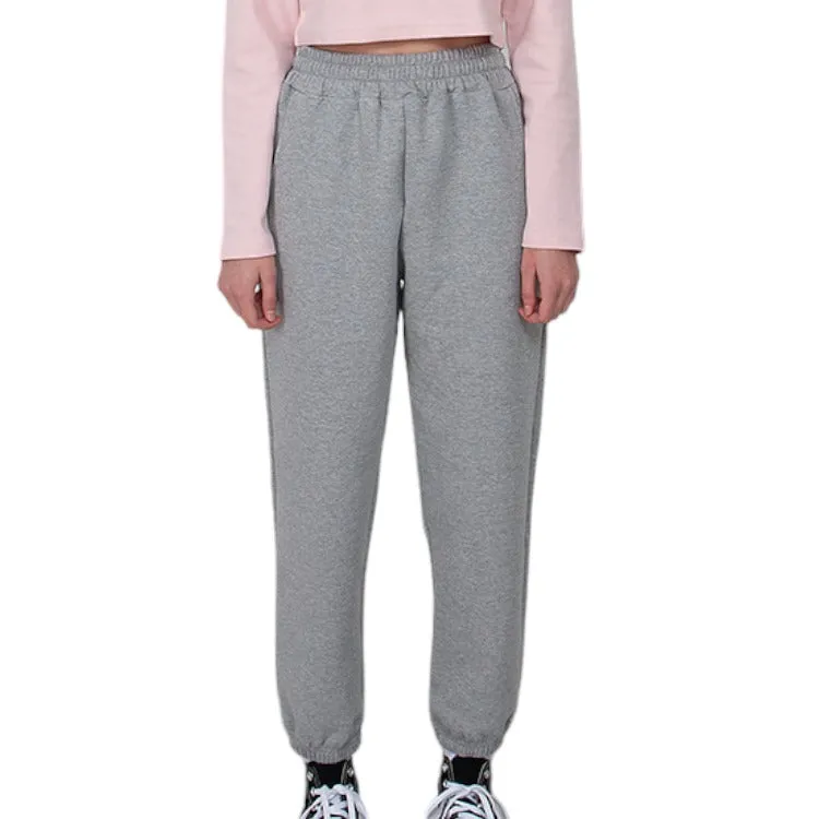 EDUARDO Women's High-Density Jogger Pants Classic Semi-Wide Sweatpants, Pocket.