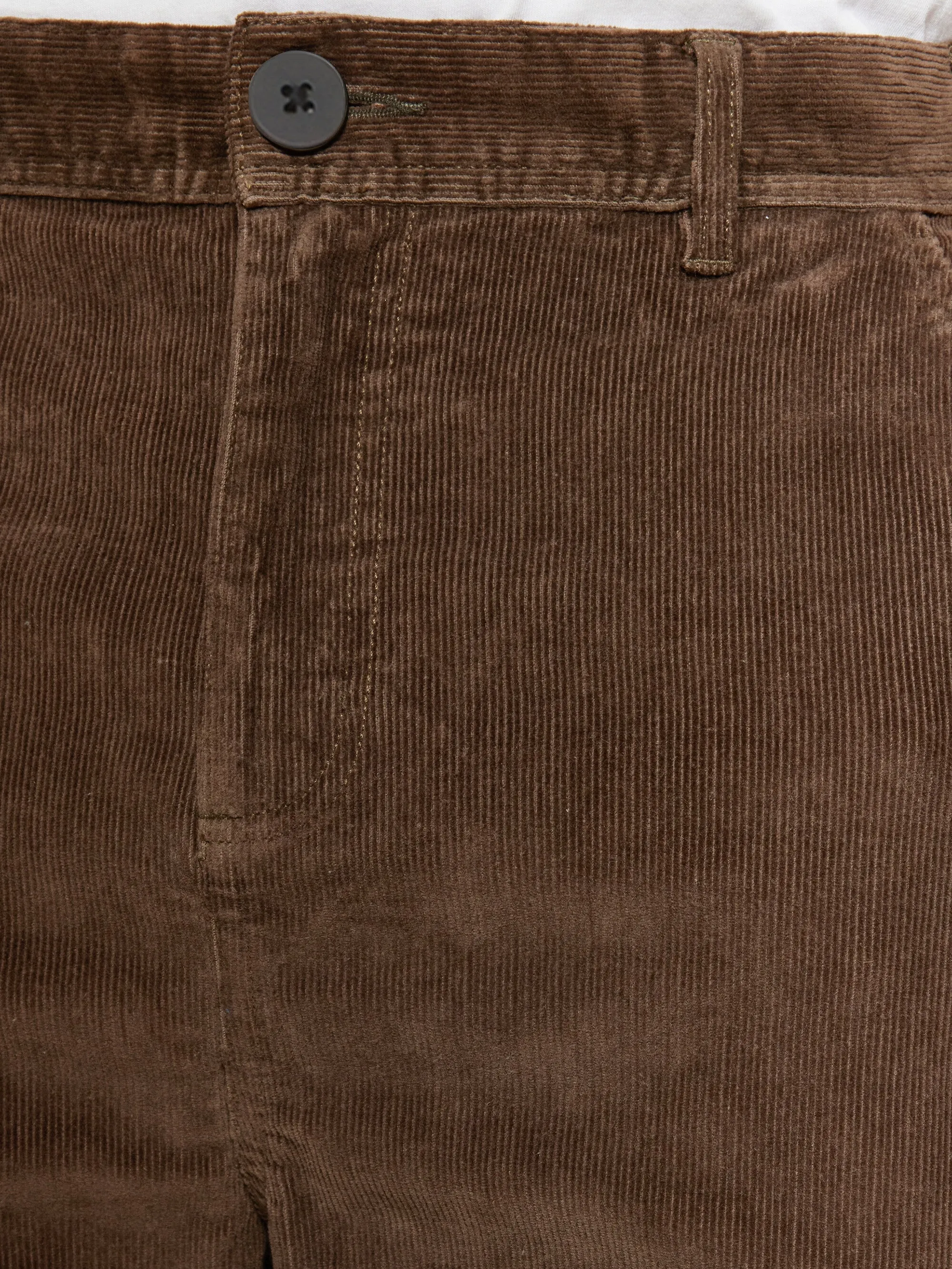 FLINT wide corduroy chino pants - Demitasse (brown)