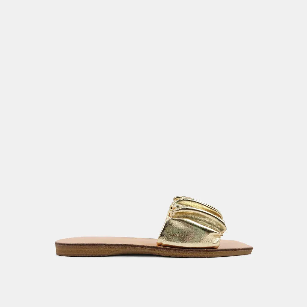 Gold Belinda Slip On Sandal