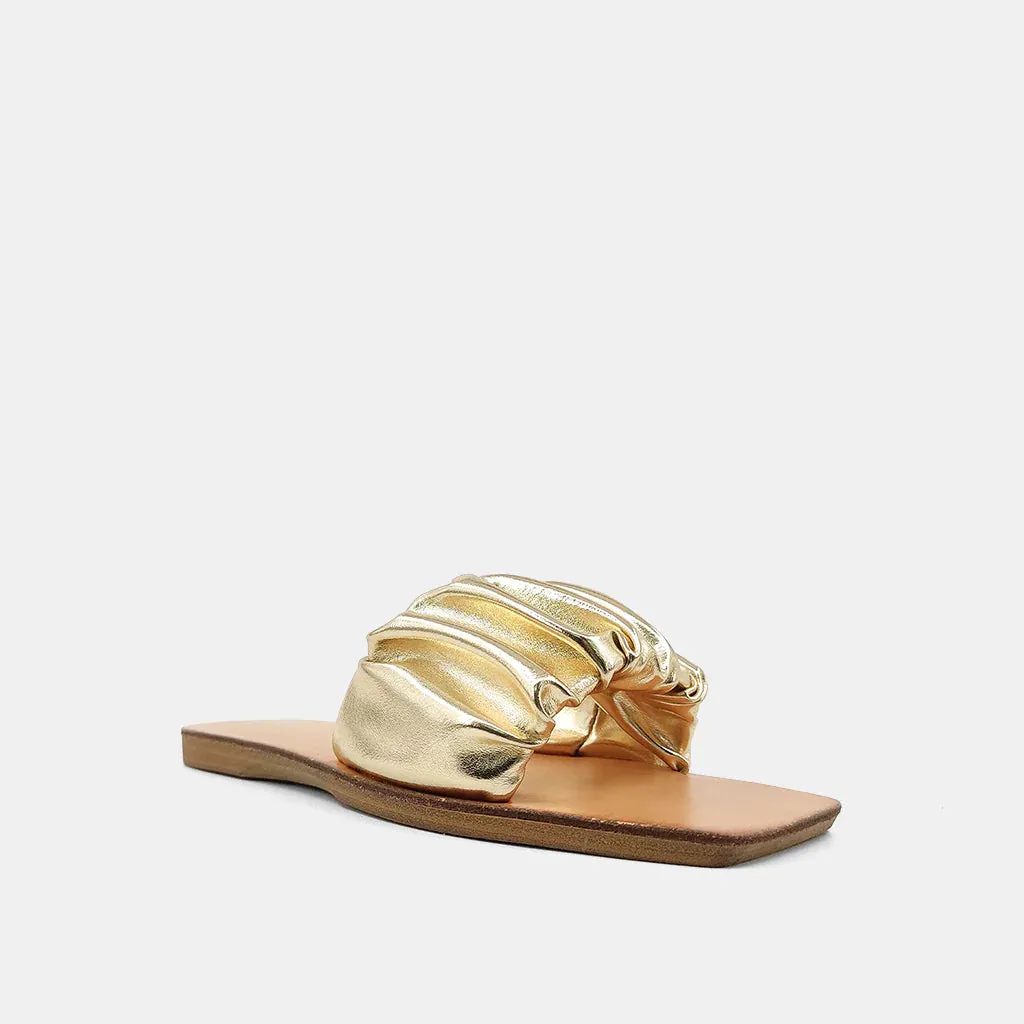 Gold Belinda Slip On Sandal