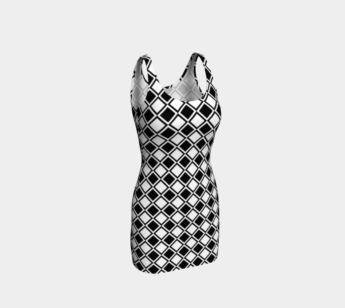 Inverse Diamond Bodycon Dress