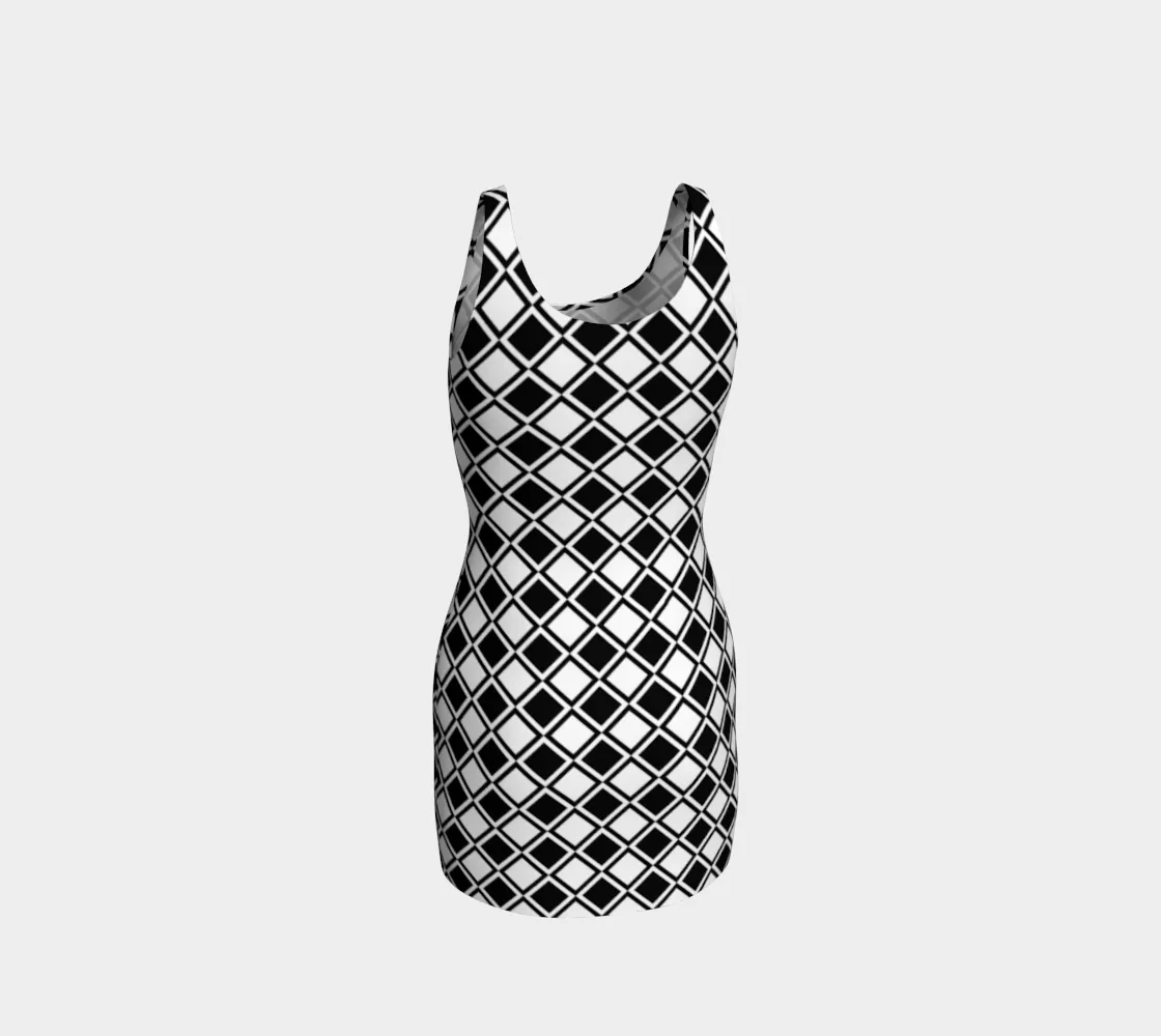 Inverse Diamond Bodycon Dress