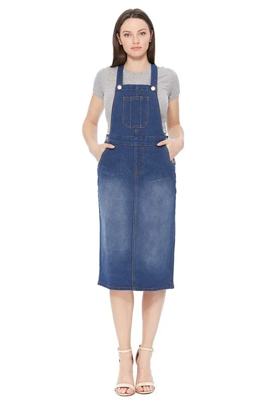 Ladies' Denim Overall Dress