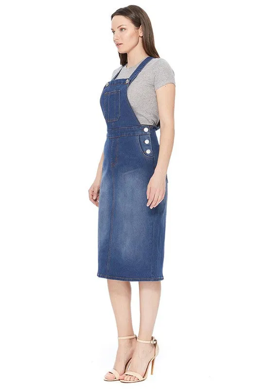 Ladies' Denim Overall Dress