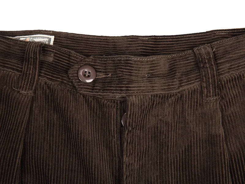 Men's Retro Casual Straight Thick Corduroy Trousers