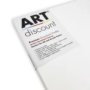 NEW ARTdiscount Premium STANDARD PROFILE Stretched Canvases 420gsm - Multi-Packs