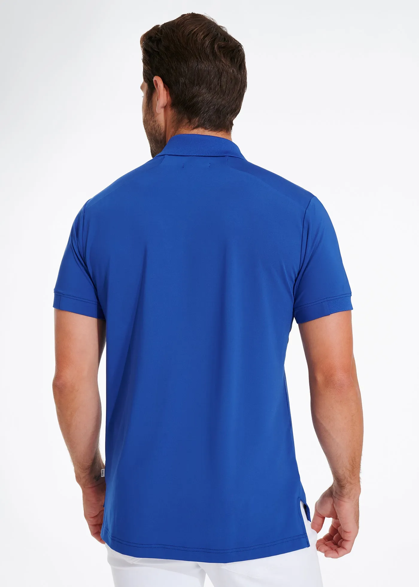 Performance Tipped Polo | Royal w/ White Tipping