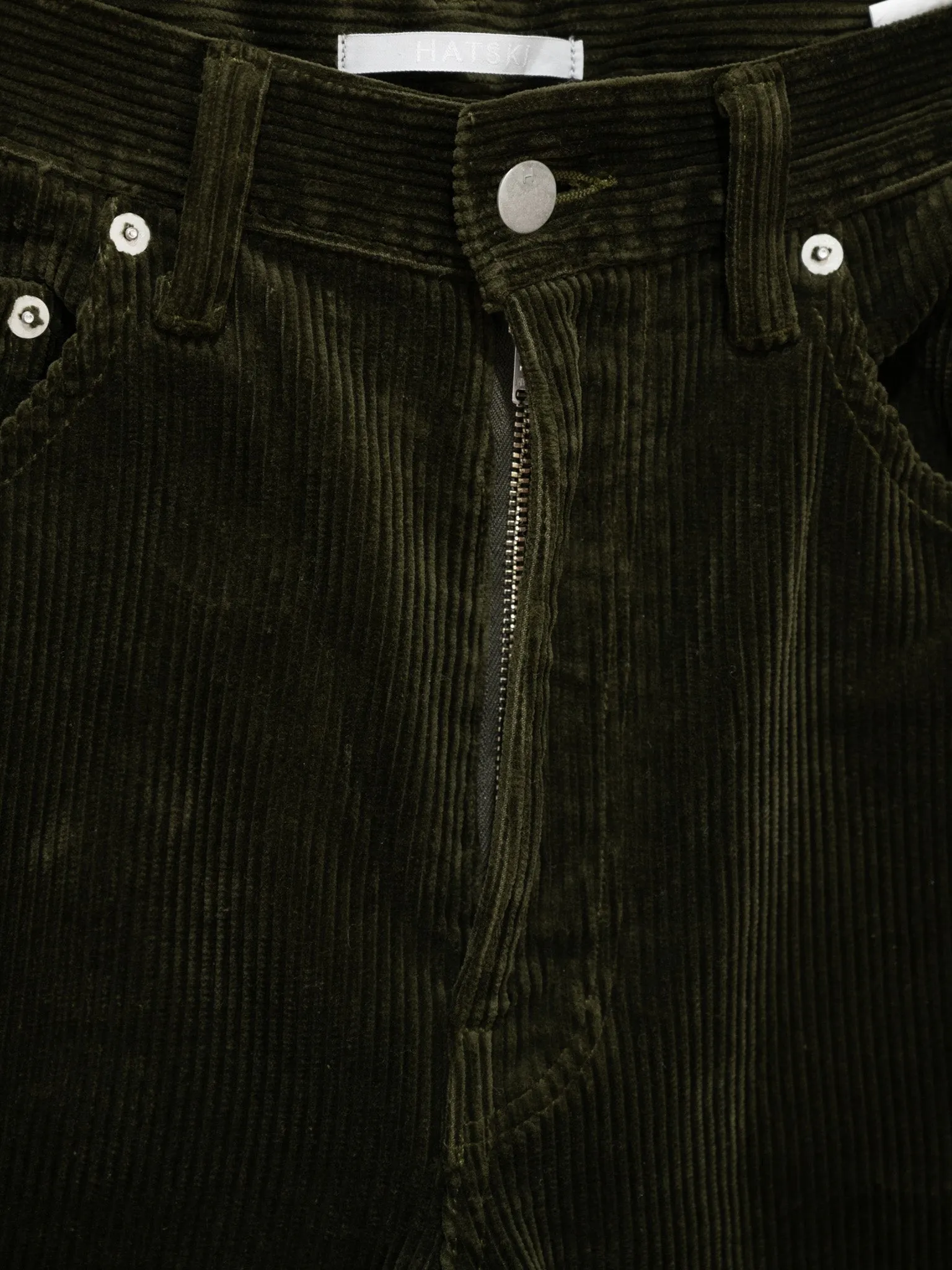 Regular Tapered Corduroy - Olive