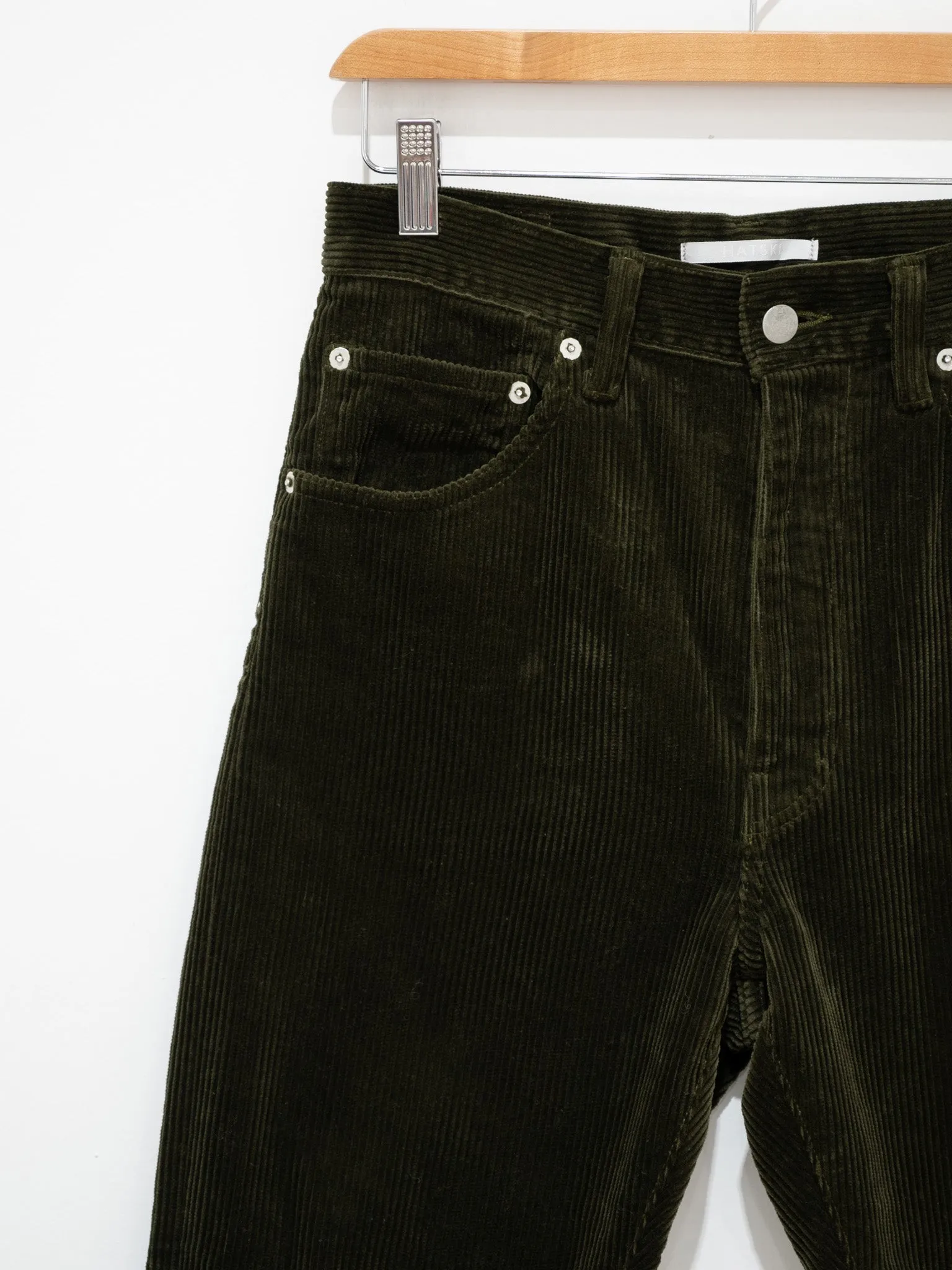 Regular Tapered Corduroy - Olive