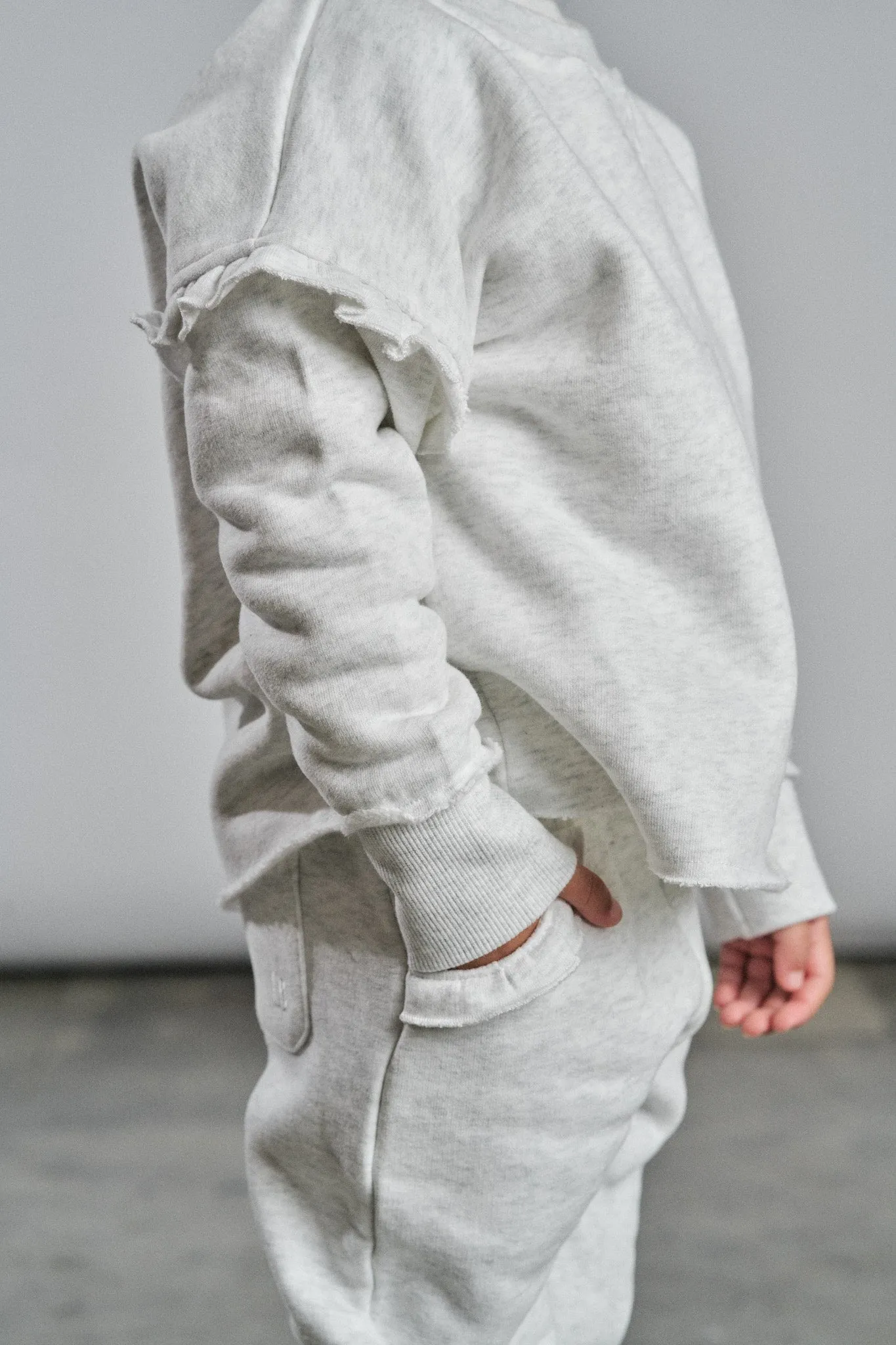 Ruffle Sweatpant - Grey