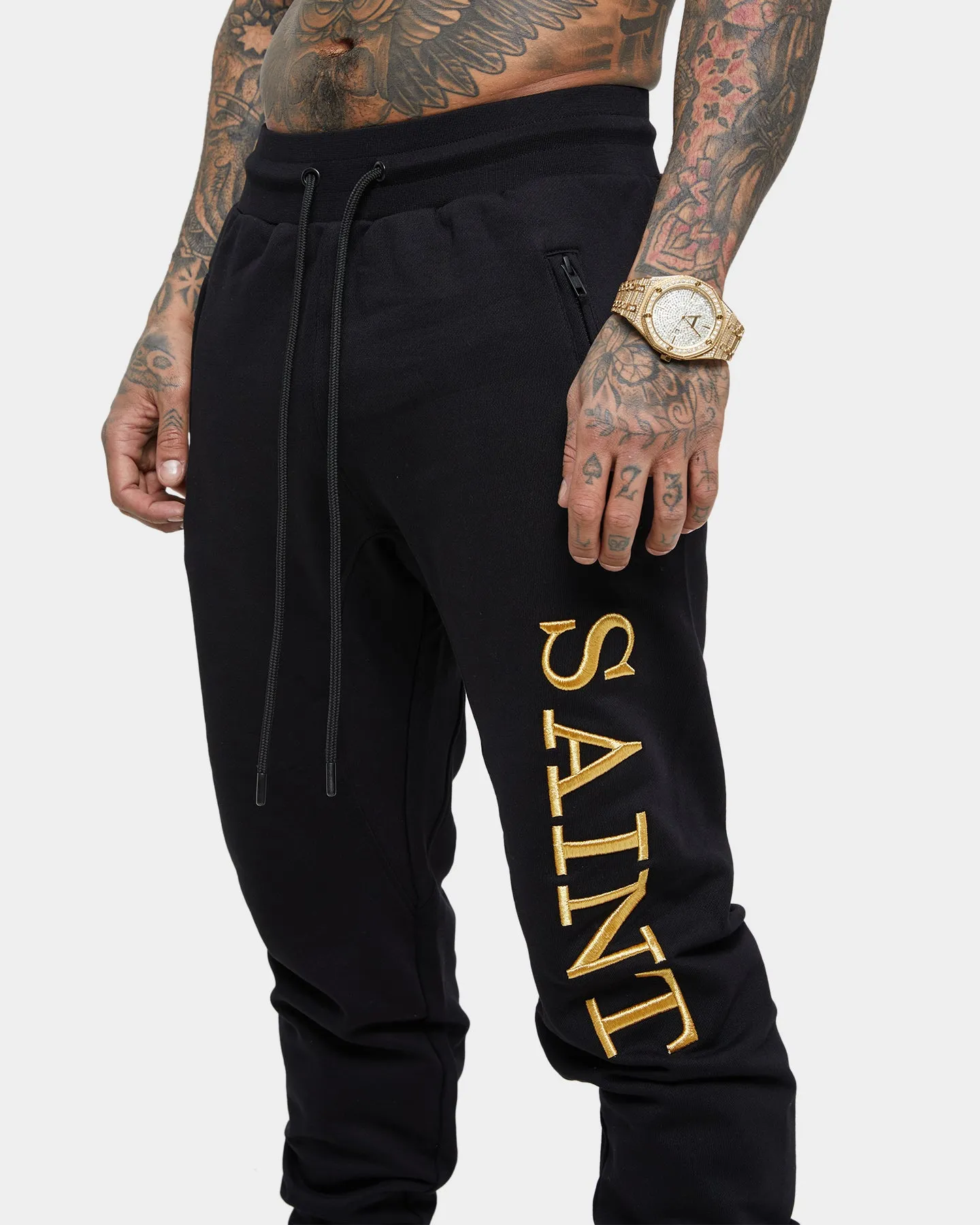 Saint Morta Annex Sweatpants Black/Gold