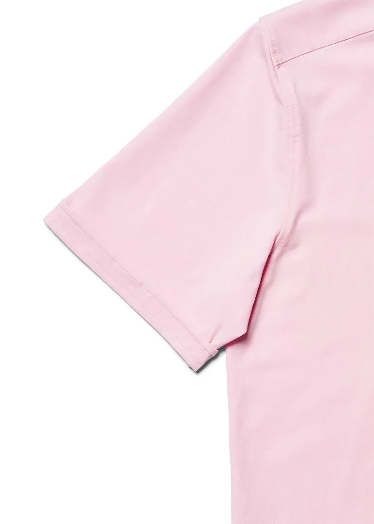 Short-Sleeve Polished Shirt | Light Pink