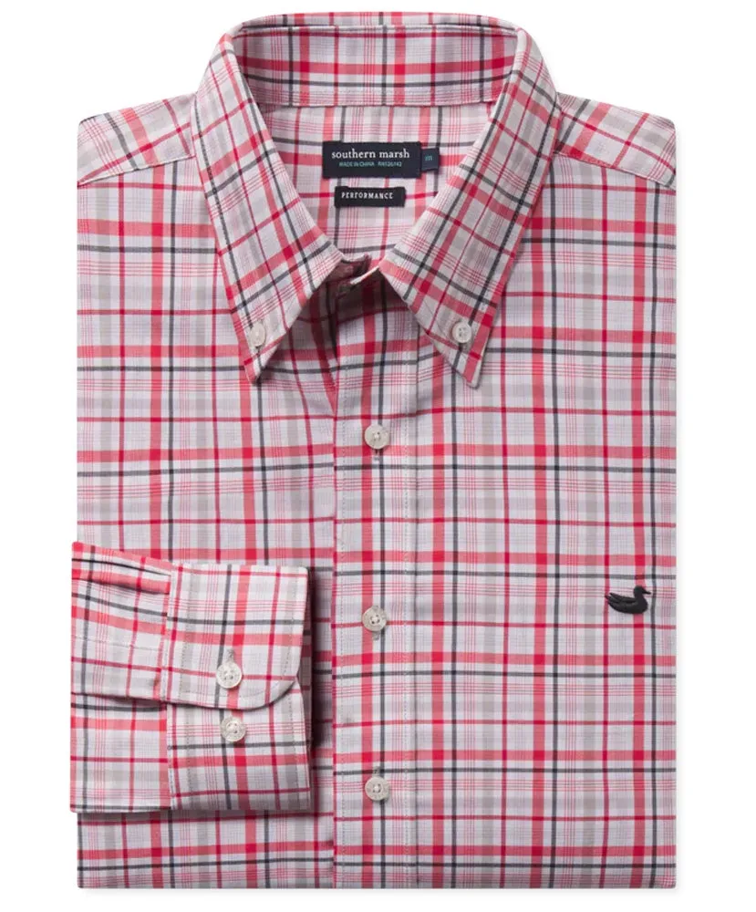 Southern Marsh - Van Buren Performance Grid Dress Shirt