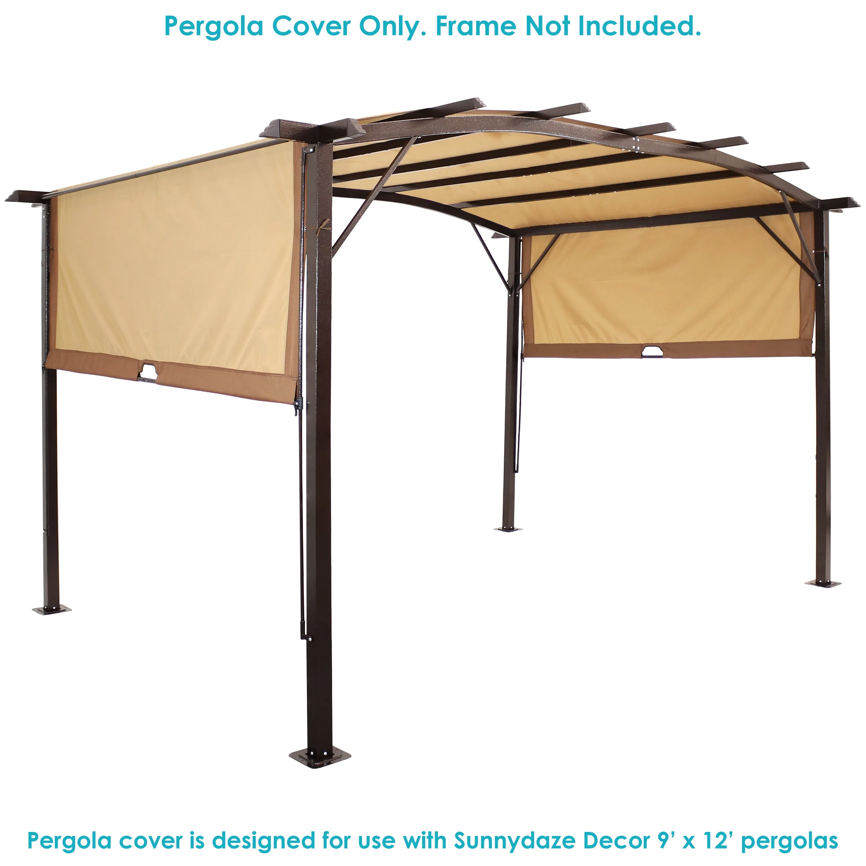 Sunnydaze 9'x12' Replacement Retractable Pergola Canopy Shade Only