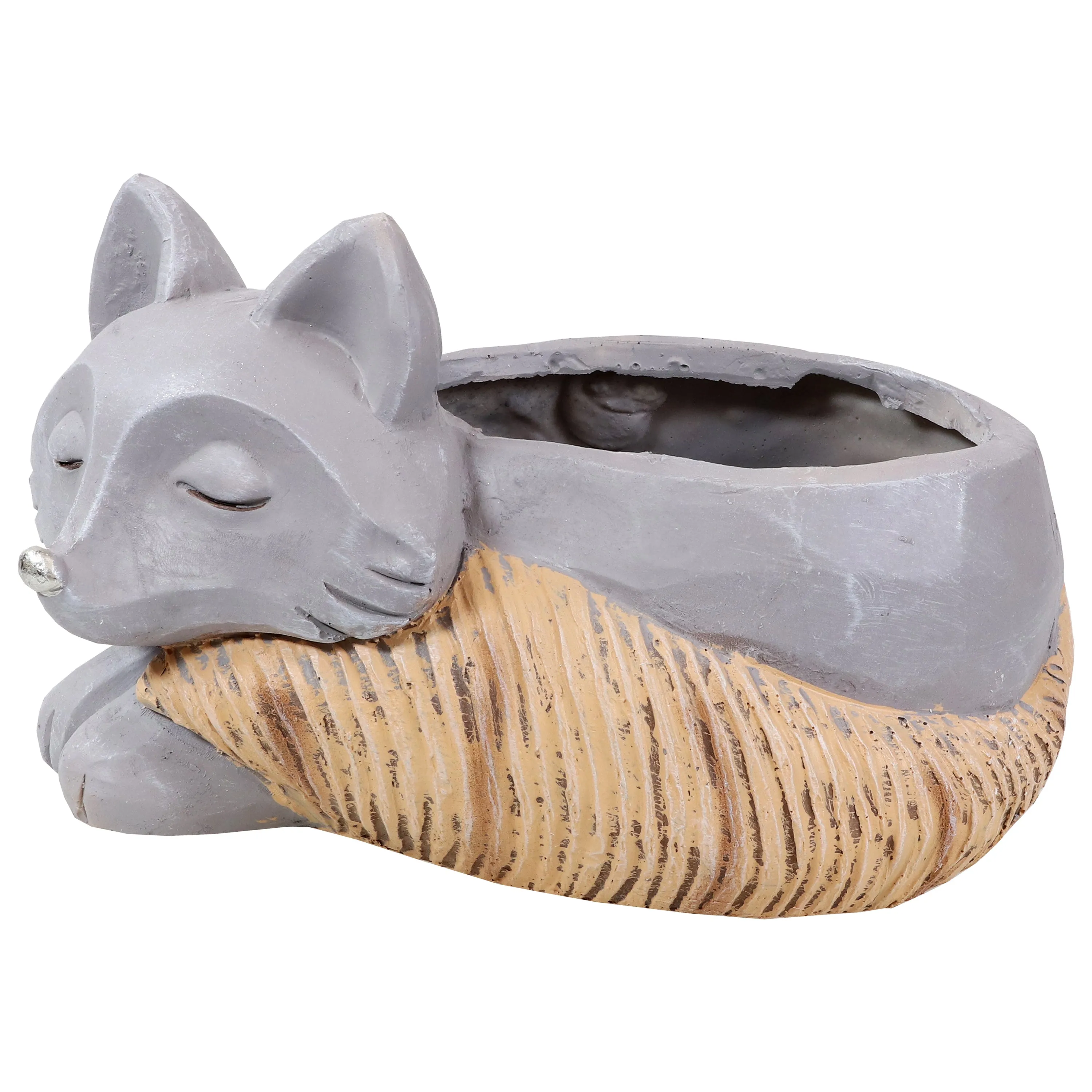 Sunnydaze Finley the Fox Indoor Planter Statue - 8"