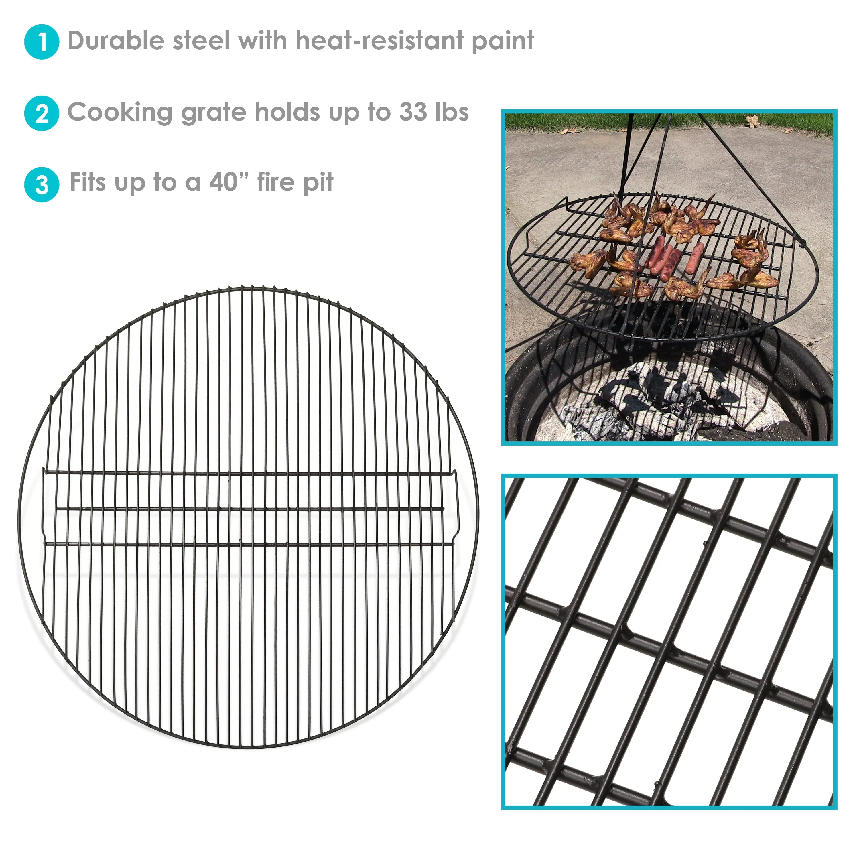 Sunnydaze Fire Pit Cooking Grate