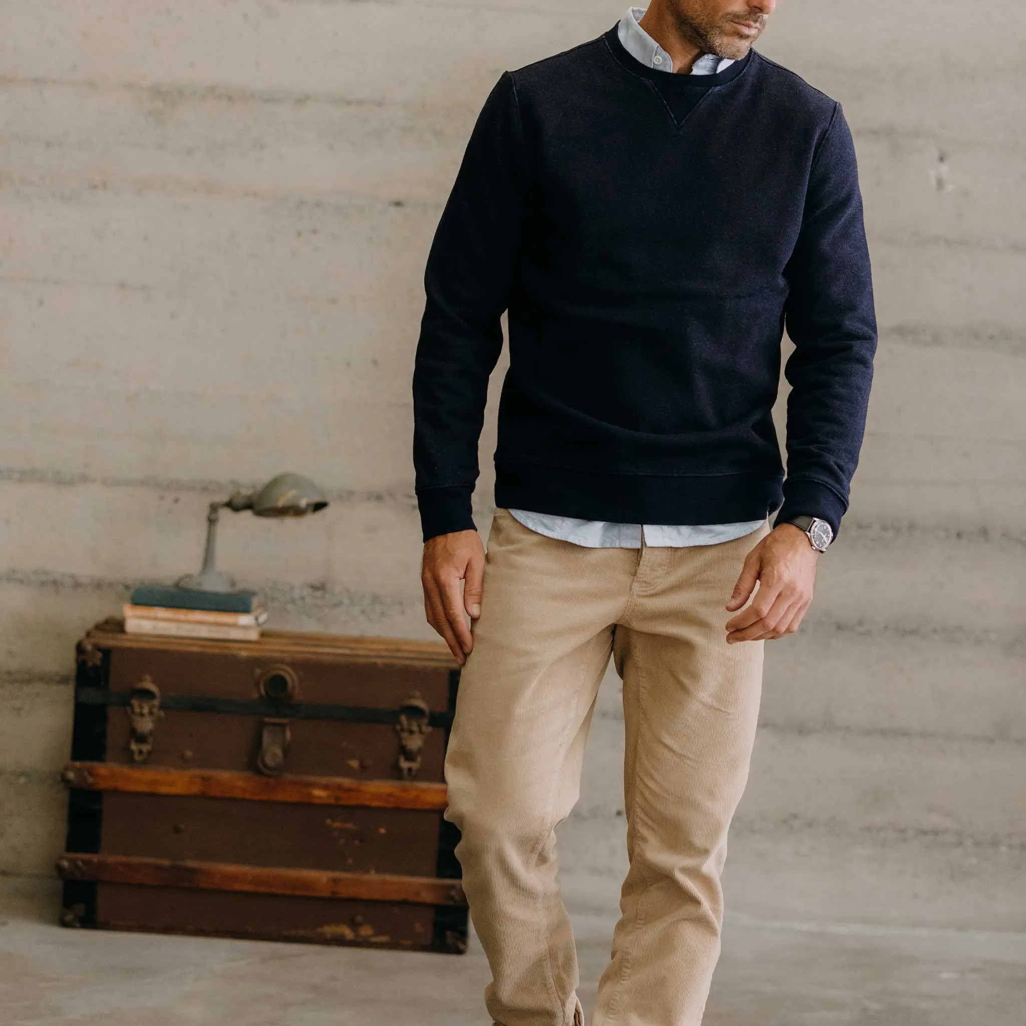 The Democratic 5-Pocket Pant in Washed Khaki Corduroy