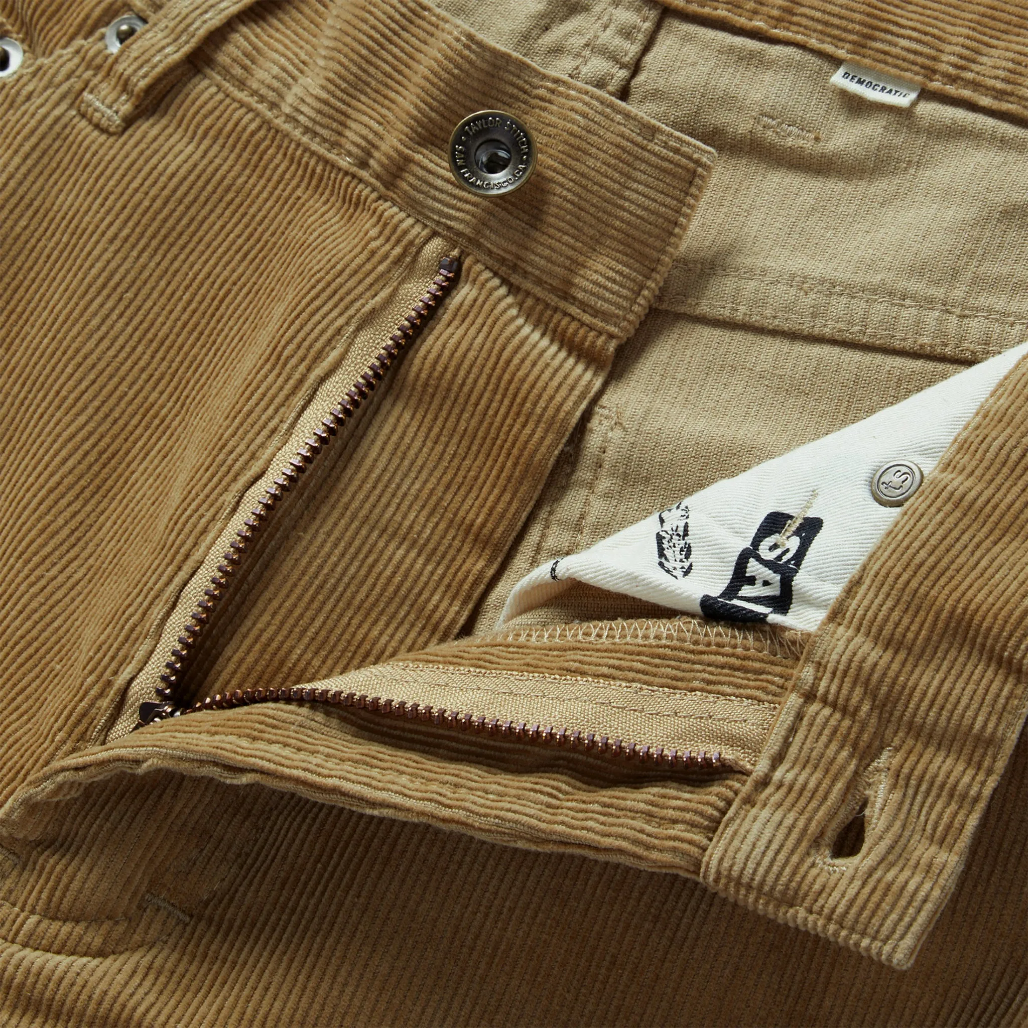 The Democratic All Day Pant in Khaki Cord