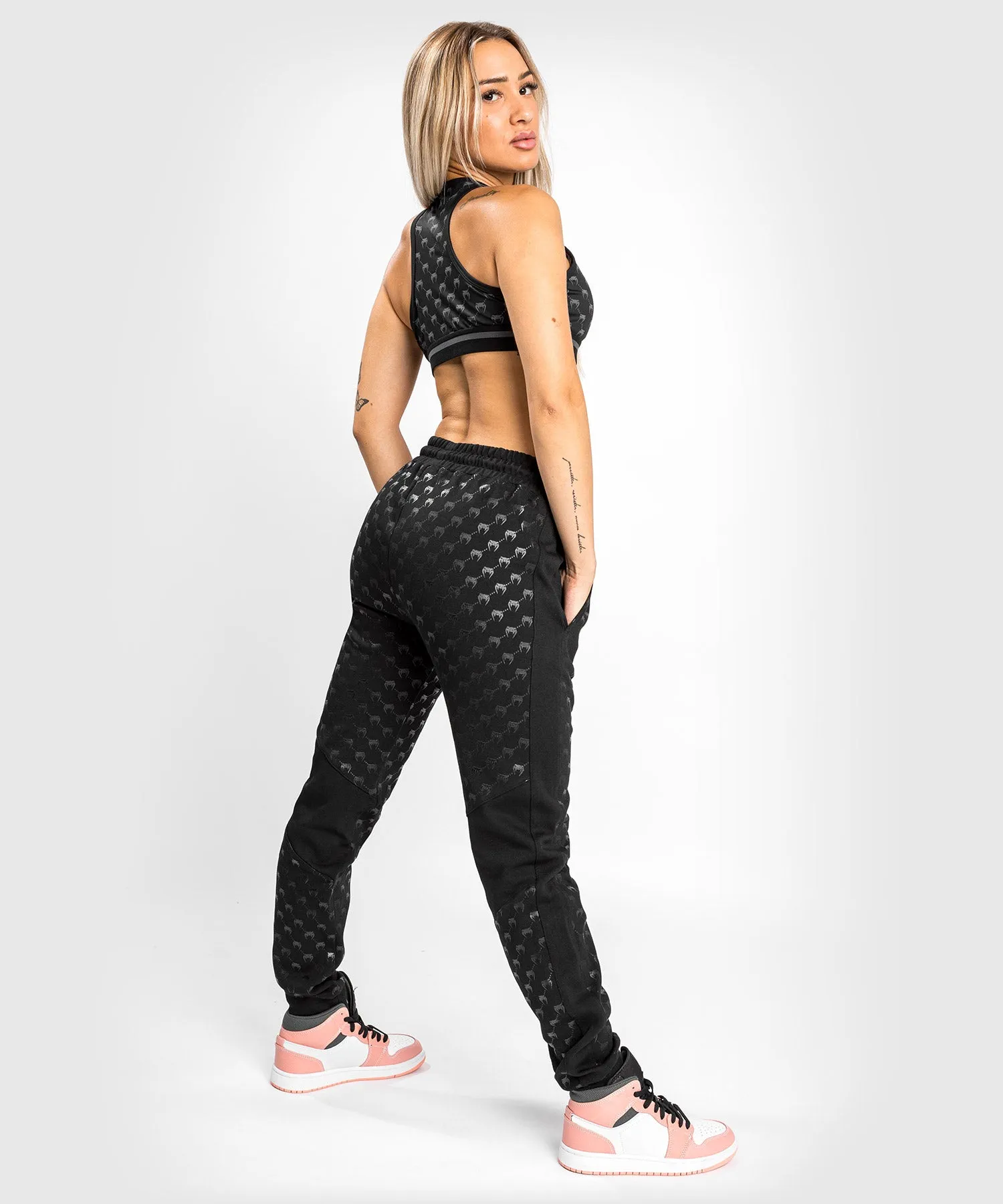 Venum Monogram Joggers - For Women - Black/Pink Gold