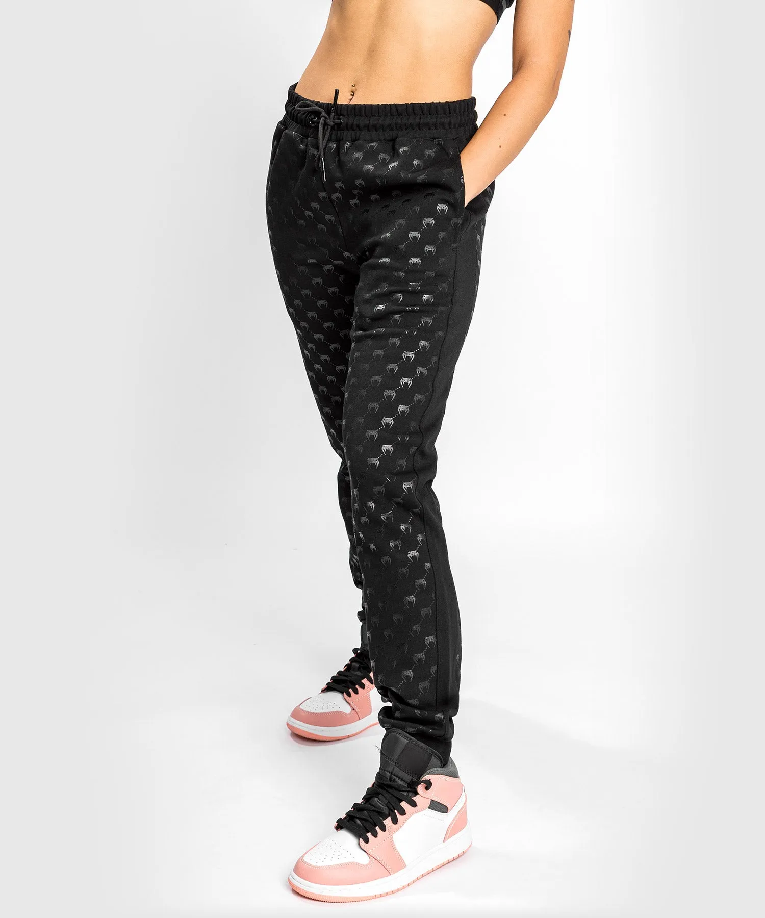 Venum Monogram Joggers - For Women - Black/Pink Gold